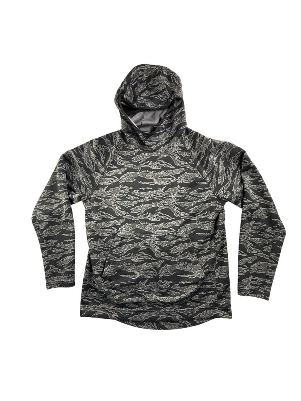 Nike Hoodie Mens Large Black Dri-FIT Camo Print Lightweight Pullover AV8958-021